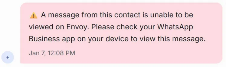 Envoy CRM Error 131060 Display
